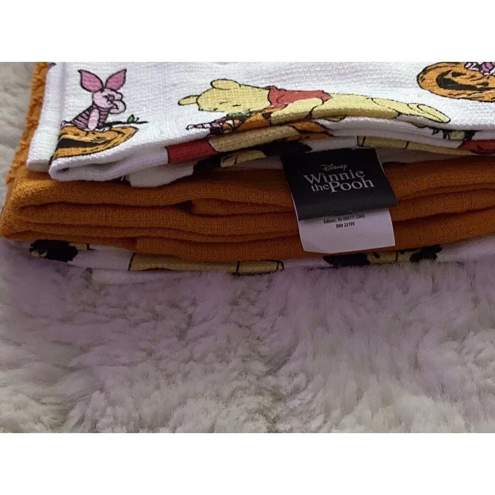 3 Pack Disney Winnie The Pooh Halloween Costumes Kitchen Towels‎ 16 X 26” NEW